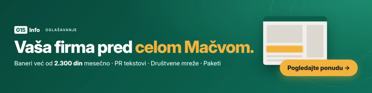 Ponuda za oglašavanje na sajtu 015info.com