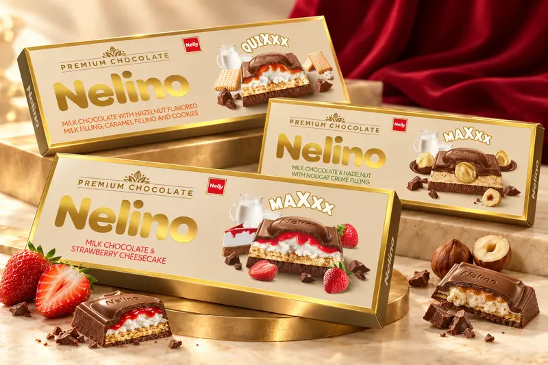 Nelino Premium — kolekcija čokolada u originalnim pakovanjima