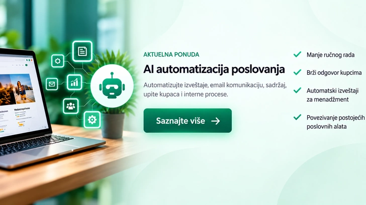 AI automatizacija poslovanja: automatizovani izveštaji, poslovni upiti i povezivanje sistema