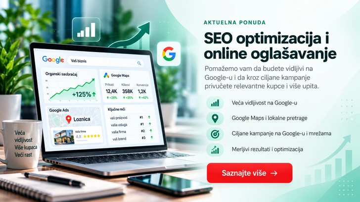SEO optimizacija, lokalna Google vidljivost i digitalno oglašavanje
