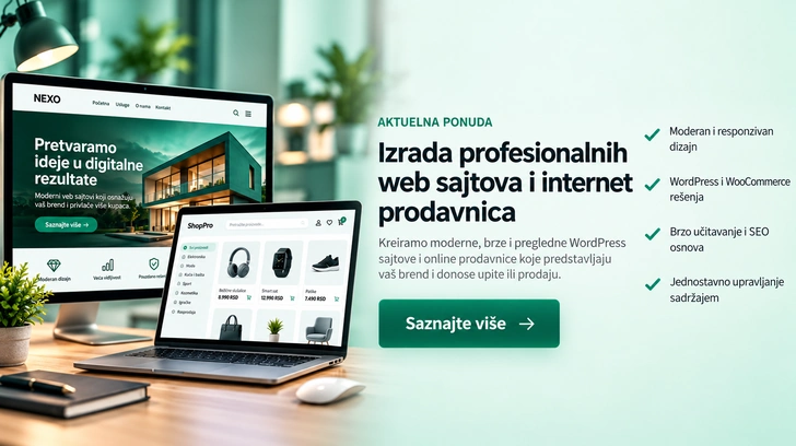 Izrada profesionalnih WordPress web sajtova i WooCommerce internet prodavnica